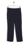 Vince Mid Rise Pull-on Tapered Pants In Blue