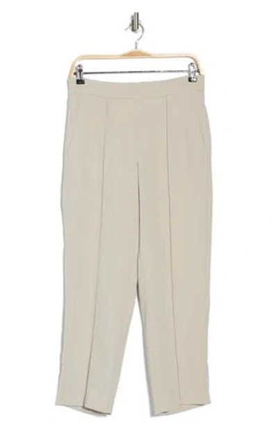 Vince Mid Rise Pull-on Tapered Pants In Oyster
