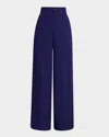 Vince Mid-rise Relaxed Wide-leg Pants In Black
