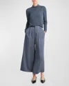 VINCE MID-RISE SATIN CULOTTES