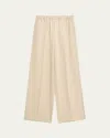 Vince Mid-rise Side Strap Pull-on Pants In Neutral
