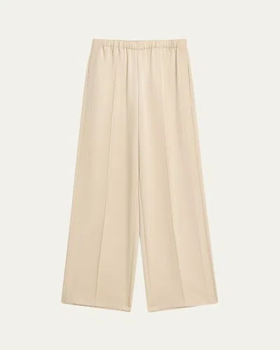 Vince Mid-rise Side Strap Pull-on Pants In Neutral