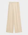 Vince Mid-rise Side Strap Pull-on Pants In Neutral