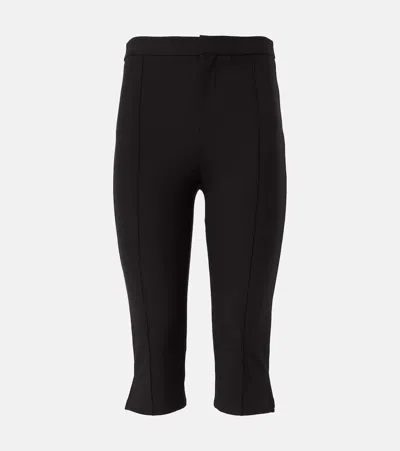 Vince Mid-rise Slim Capri Pants In Black