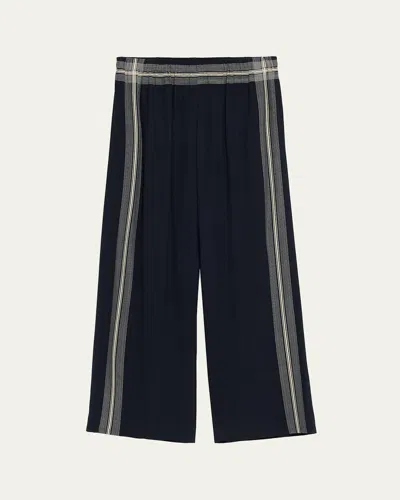 Vince Mid-rise Stripe Pull-on Pants