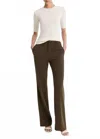 Vince Mid-rise Tailored Flare Pant In Vine