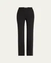 Vince Mid-rise Tailored Flare Pants In Black