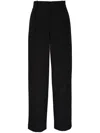 Vince Mid-rise Tailored Trousers In Black
