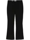 Vince Mid-rise Tapered-leg Trousers In Black