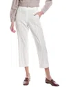 Vince Tailored Crop Wide Leg Pant In White