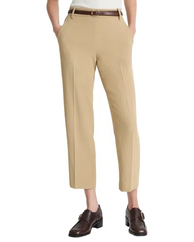 Vince Mid Rise Tapered Pull On Pant In Brown