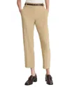Vince Mid Rise Tapered Pull On Pant In Brown