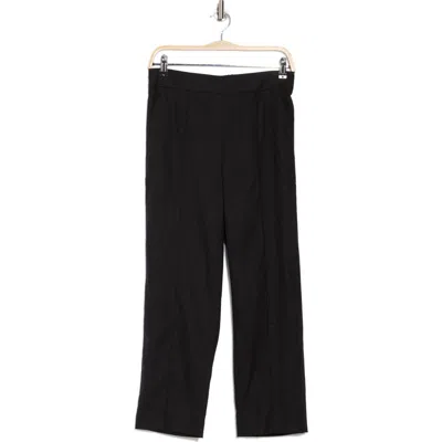Vince Mid Rise Tapered Pull-on Pants In Soft Black