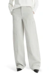 Vince Mid Rise Utility Twill Pants In Stone Grey