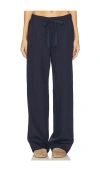 Vince Mid Rise Utility Drawstring Pant In Navy