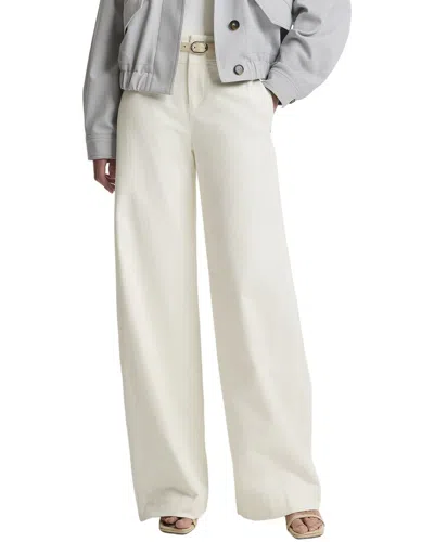Vince Mid Rise Utility Wide Leg Pant In White