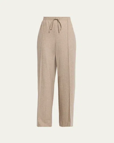 Vince Mid-rise Wool-blend Drawstring Pants In Multi