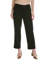 Vince Mid-rise Wool-blend Easy Pant In Black