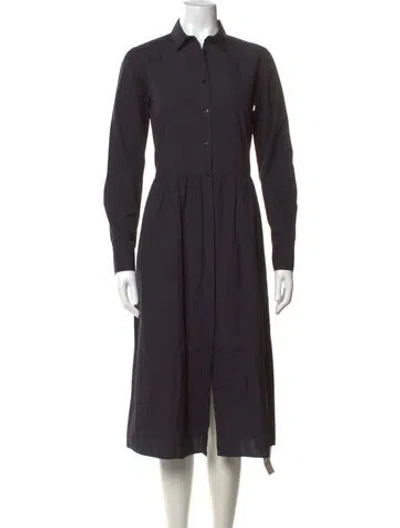 Pre-owned Vince Midi Length Dress In Black
