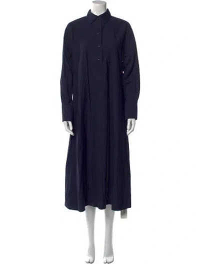Pre-owned Vince Midi Length Dress In Blue