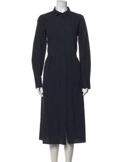 Pre-owned Vince Midi Length Dress In Blue