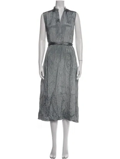 Pre-owned Vince Midi Length Dress In Green