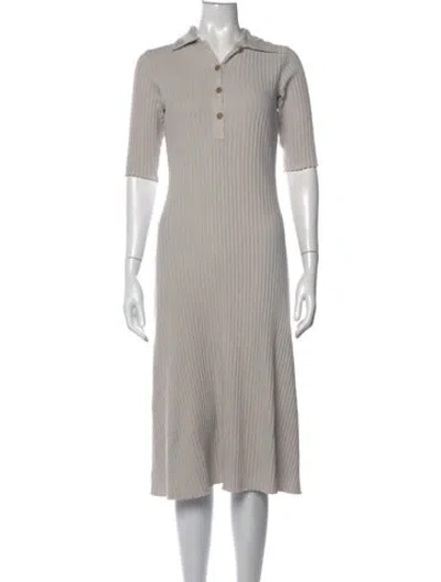 Pre-owned Vince Midi Length Dress In Grey