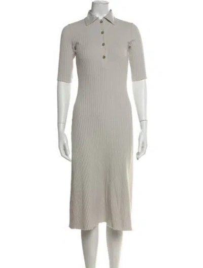Pre-owned Vince Midi Length Dress In Neutral