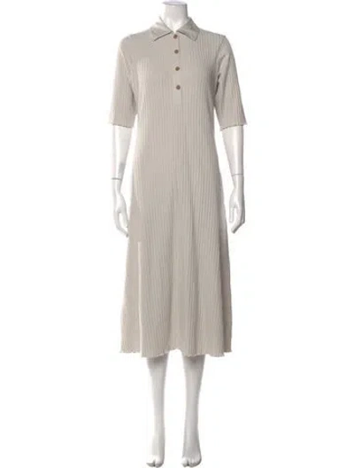 Pre-owned Vince Midi Length Dress In Neutral