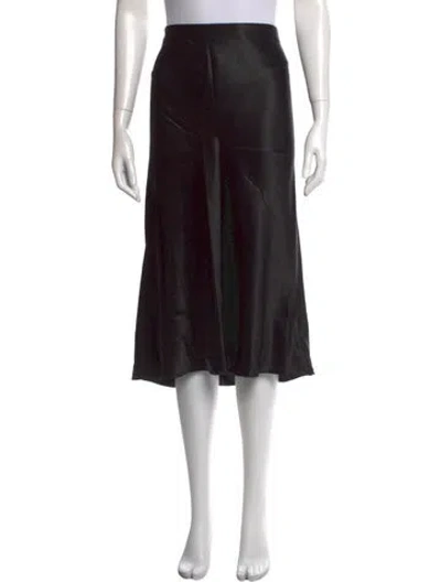 Pre-owned Vince Midi Length Skirt In Black