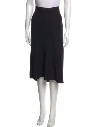 Pre-owned Vince Midi Length Skirt In Black