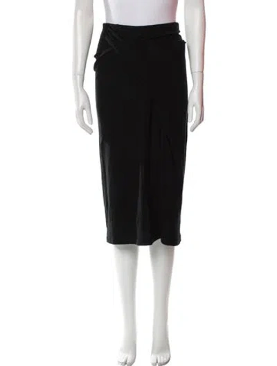 Pre-owned Vince Midi Length Skirt In Black
