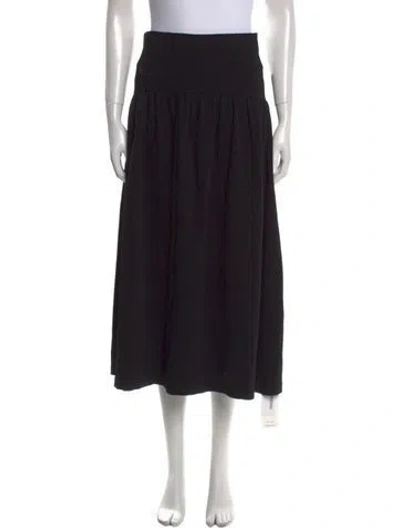 Pre-owned Vince Midi Length Skirt In Black