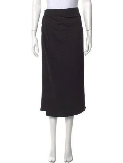 Pre-owned Vince Midi Length Skirt In Black
