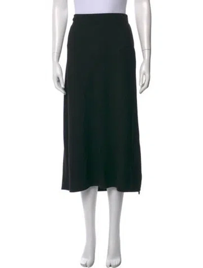 Pre-owned Vince Midi Length Skirt In Black