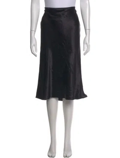 Pre-owned Vince Midi Length Skirt In Black