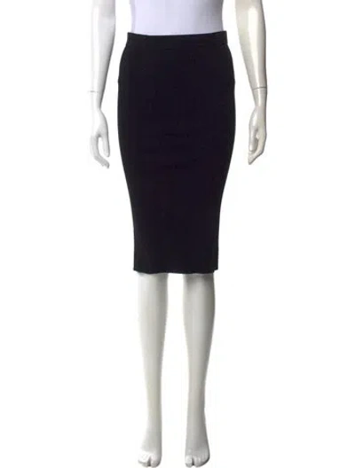 Pre-owned Vince Midi Length Skirt In Black
