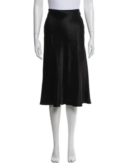 Pre-owned Vince Midi Length Skirt In Black