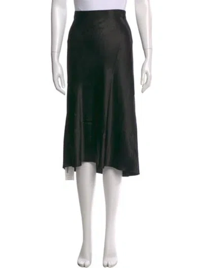 Pre-owned Vince Midi Length Skirt In Black