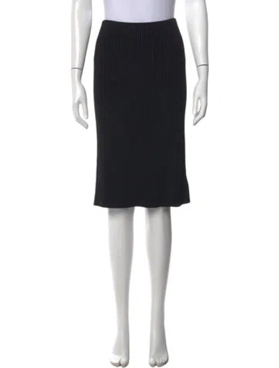 Pre-owned Vince Midi Length Skirt In Black