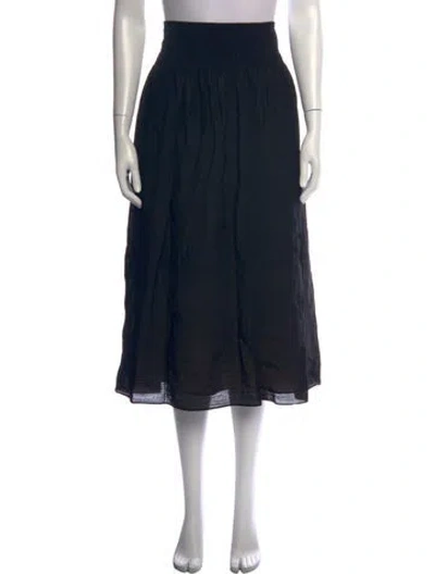 Pre-owned Vince Midi Length Skirt In Black
