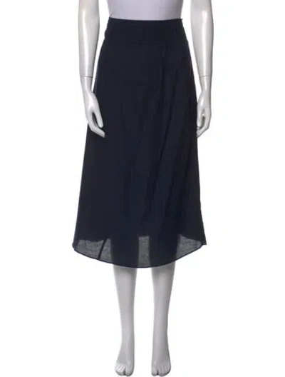 Pre-owned Vince Midi Length Skirt In Blue