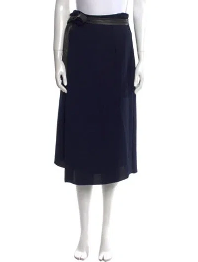 Pre-owned Vince Midi Length Skirt In Blue