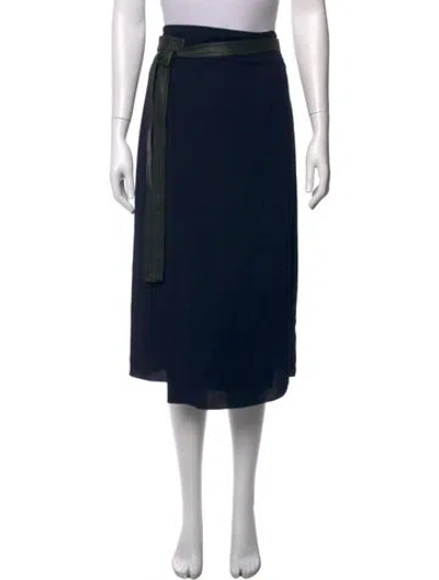Pre-owned Vince Midi Length Skirt In Blue