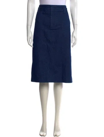 Pre-owned Vince Midi Length Skirt In Blue