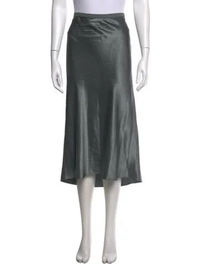 Pre-owned Vince Midi Length Skirt In Green