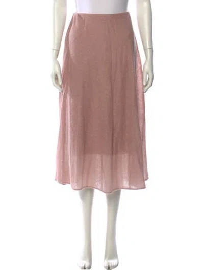 Pre-owned Vince Midi Length Skirt In Pink