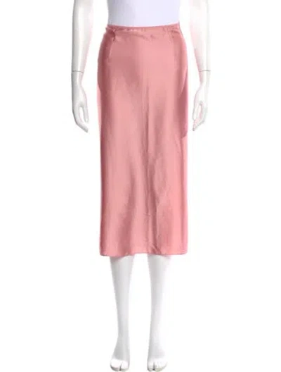 Pre-owned Vince Midi Length Skirt In Pink