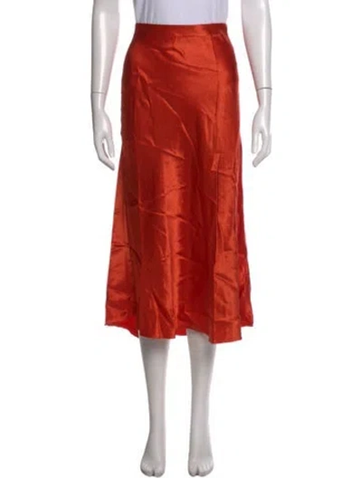 Pre-owned Vince Midi Length Skirt In Pink