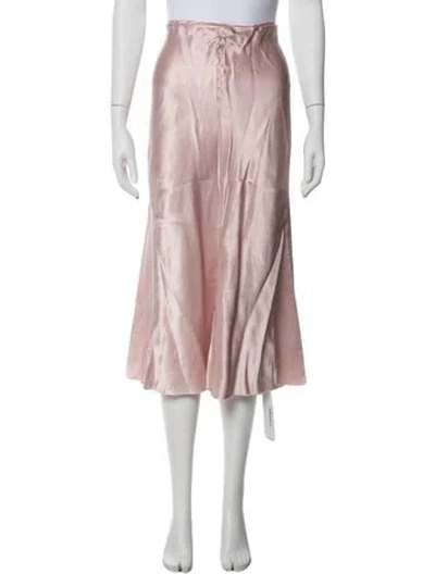 Pre-owned Vince Midi Length Skirt In Pink